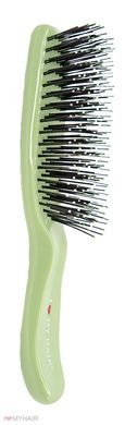 Щетка для волос SPIDER 9 рядов глянцевая зеленая S, 1503 GREEN