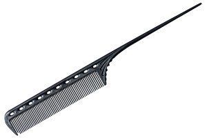 Расческа с хвостиком YS-101 Carbon Black Tail Combs YS-101 Carbon Black  - фото Prof-star