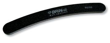 Пилка для ногтей Бумеранг черная 80\80 BRINail 8524 - фото Prof-star