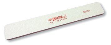 Пилка для ногтей Гигант белая 80\80 BRINail 8513 - фото Prof-star