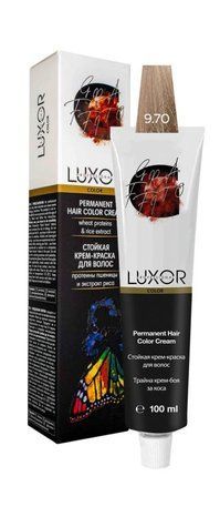 Фарба для волосся LUXOR Professional 9.70 Дуже світлий блондин інтенсивний шоколадний 100 мл 691060 - фото Prof-star