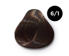 Крем-краска для волос OLLIN Professional PERFORMANCE 6/1 темно-русый пепельный 60 мл, 60 мл