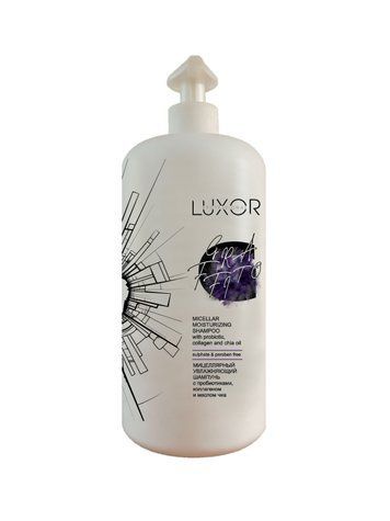 Шампунь LUXOR Professional мицеллярний увлажняющий с пробиотиками коллагеном и маслом Чиа 1000 мл 692401 - фото Prof-star