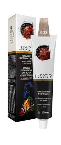 Фарба для волосся LUXOR Professional 9.23 Дуже світлий блондин фіолетовий золотистий 100 мл 692579 - фото Prof-star