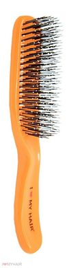 Щетка для волос SPIDER 9 рядов глянцевая оранжевая M, 1501 ORANGE