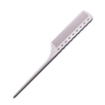 Расчёска с хвостиком YS-115 White Tail Comb YS-115 White - фото Prof-star