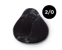 Крем-фарба для волосся OLLIN Professional PERFORMANCE 2/0 чорний 60 мл, 60 мл