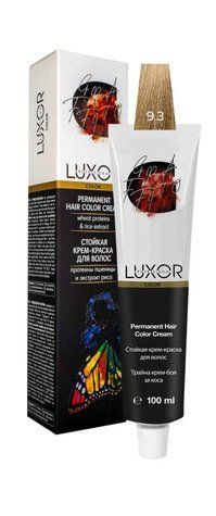 Фарба для волосся LUXOR Professional 9.3 Дуже світлий блондин золотистий 100 мл 690391 - фото Prof-star