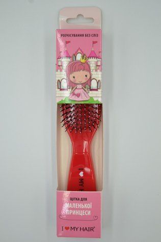 Щетка для волос SPIDER KIDS 9 рядов глянцевая красная Детская 1501 RED KIDS - фото Prof-star