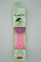 Щетка для волос SPIDER SOFT 9 рядов матовая розовая M, 1501 SOFT PINC