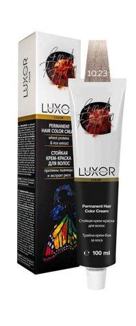 Фарба для волосся LUXOR Professional 10.23 Платиновий блондин фіолетовий золотистий 100 мл 692562 - фото Prof-star