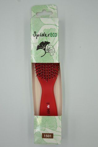 Щетка для волос SPIDER SOFT 9 рядов матовая красная M 1501 SOFT RED - фото Prof-star
