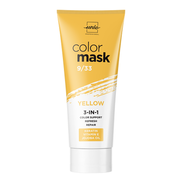 Тонуюча маска для волосся 9/33 Жовтий Unic COLOR MASK 250 мл CM10/16/250 - фото Prof-star