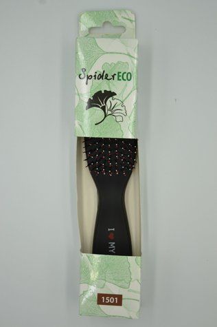 Щетка для волос SPIDER SOFT 9 рядов матовая черная M 1501 SOFT BLACK - фото Prof-star