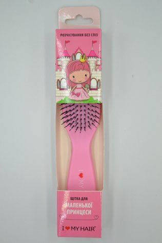 Щетка для волос SPIDER SOFT KIDS 9 рядов матовая розовая Детская 1501 SOFT PINC KIDS - фото Prof-star