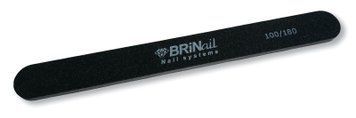 Пилка для ногтей Классик черная 100\180 BRINail 8503 - фото Prof-star
