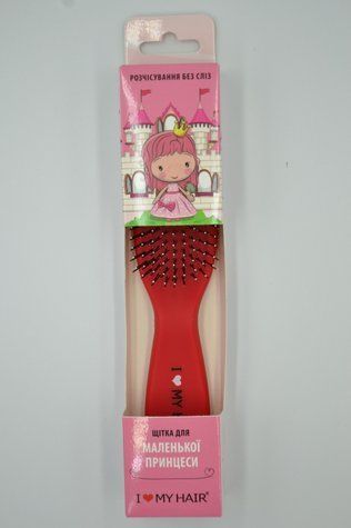 Щетка для волос SPIDER SOFT KIDS 9 рядов матовая красная Детская 1501 SOFT RED KIDS - фото Prof-star