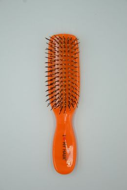 Щетка для волос SPIDER 9 рядов глянцевая оранжевая S, 1503 ORANGE