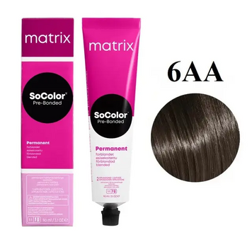 Стійка крем-фарба для волосся відтінок 6AA Matrix SoColor Pre-Bonded E3684800 - фото Prof-star