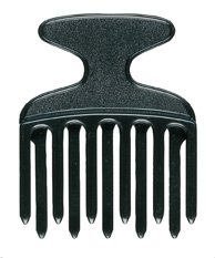 Расческа пальчиковая для вьющихся волос чёрная, 3030288