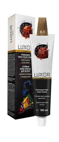 Фарба для волосся LUXOR Professional 8.3 Світлий блондин золотистий 100 мл 690407 - фото Prof-star