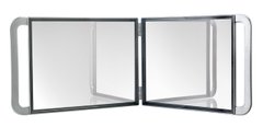 Дзеркало для салону Multi Grip ручне, подвійне сріблястого кольору 210 * 290 мм.