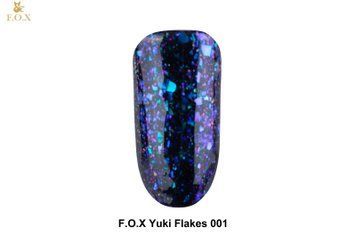 Гель-лак gel-polish Yuki Flakes 001 F.O.X Yfl-001 - фото Prof-star