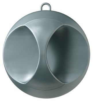 Дзеркало ручне Elegant сріблясто-матового кольору 25 см.