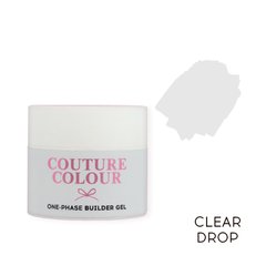 Однофазный гель COUTURE Colour 1-phase Builder Gel #Clear drop COUTURE COLOUR, 15 мл