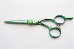 09 PATTERN GREEN 5.5" Ножницы парикмахерские прямые для стрижки SUNTACHI