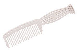 Гребінь с ручкой YS-606 White YS-606 White - фото Prof-star