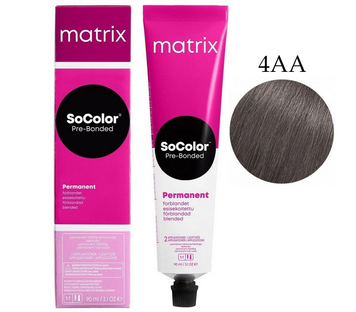 Стійка крем-фарба для волосся відтінок 4AA Matrix SoColor Pre-Bonded E3685200 - фото Prof-star
