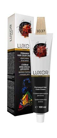 Фарба для волосся LUXOR Professional 10.37 Платиновий блондин золотистий шоколадний 100 мл 692661 - фото Prof-star