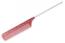 Расческа с металлическим хвостиком YS-102 RED Tail Combs, YS-102 RED