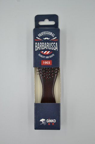 Щетки для волос BARBARUSSA деревянная вишневая S 1903 - фото Prof-star