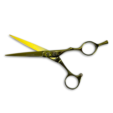 09 YELLOW 5,5" Ножницы парикмахерские прямые для стрижки SUNTACHI