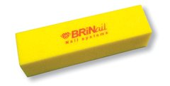 Блок полировочный для ногтей 180 желтый BRINail