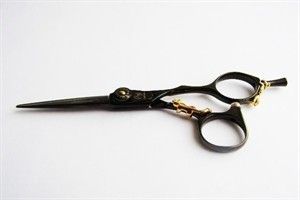 09 KITTY BLACK 5,0`` Ножиці перукарські прямі для стрижки SUNTACHI