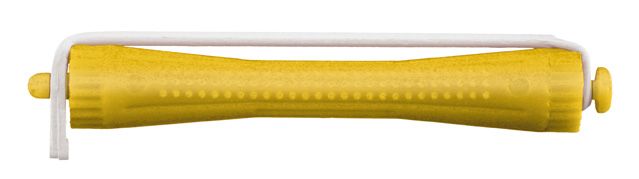 Бигуди для холодной завивки с круглой резинкой 8*90 мм.12 шт. жёлтые