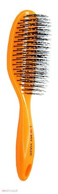 Щетка для волос SPIDER 12 рядов глянцевая оранжевая, 1502 ORANGE