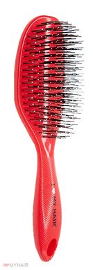 Щетка для волос SPIDER 12 рядов глянцевая красная, 1502 RED