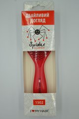 Щетка для волос SPIDER 12 рядов глянцевая красная, 1502 RED