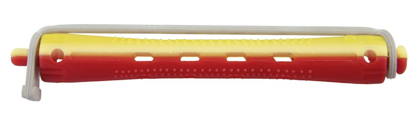 Бігуді для холодної завивки з круглою гумкою 9 * 95 мм.12 шт. жовто-червоні