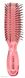 Щетка для волос РУСАЛОЧКА 8 рядов прозрачно-розовая S, 1803 PINC