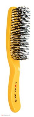 Щетка для волос SPIDER 9 рядов глянцевая желтая M, 1501 YELLOW