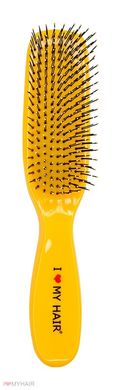 Щетка для волос SPIDER 9 рядов глянцевая желтая M, 1501 YELLOW