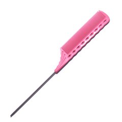 Расческа с металлическим хвостиком YS-116 Pink Tail Combs, YS-116 Pink