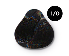 Крем-фарба для волосся OLLIN Professional COLOR 1/0 синяво-чорний 100 мл, 100 мл