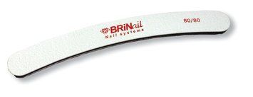 Пилка для ногтей Бумеранг белая 80\80 BRINail 8522 - фото Prof-star