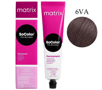 Стійка крем-фарба для волосся відтінок 6VA Matrix SoColor Pre-Bonded E3684400 - фото Prof-star